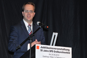 Gastredner Markus Rinderspacher, SPD-Fraktionsvorsitzender im Bayrischen Landtag