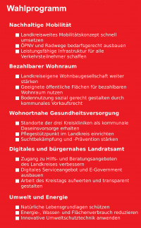 Wahlprogramm Burgmaier